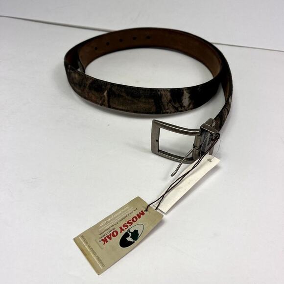 Mossy Oak Belt Belts Camouflage Reversible 44 Hunting NWT - Picture 7 of 8